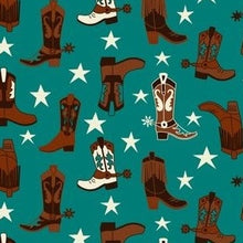 Load image into Gallery viewer, Western Boots Scrunchie Dog Bandana