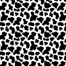 Load image into Gallery viewer, Black & White Cow Print Scrunchie Dog Bandana