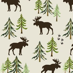 Forest Moose Tracks Dress