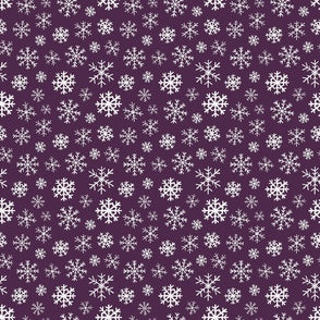 Dark Purple Snowflakes Romper