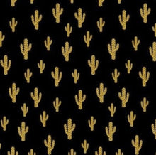 Load image into Gallery viewer, Black &amp; Gold Cactus Headband
