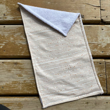 Load image into Gallery viewer, Oatmeal Stripe Burp Cloth
