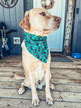 Load image into Gallery viewer, Western Boots Scrunchie Dog Bandana
