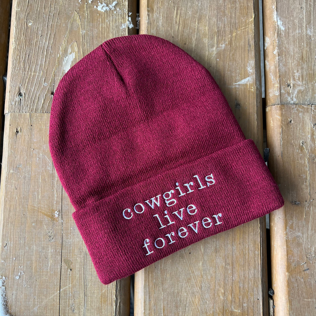 Cowgirls Live Forever Beanie