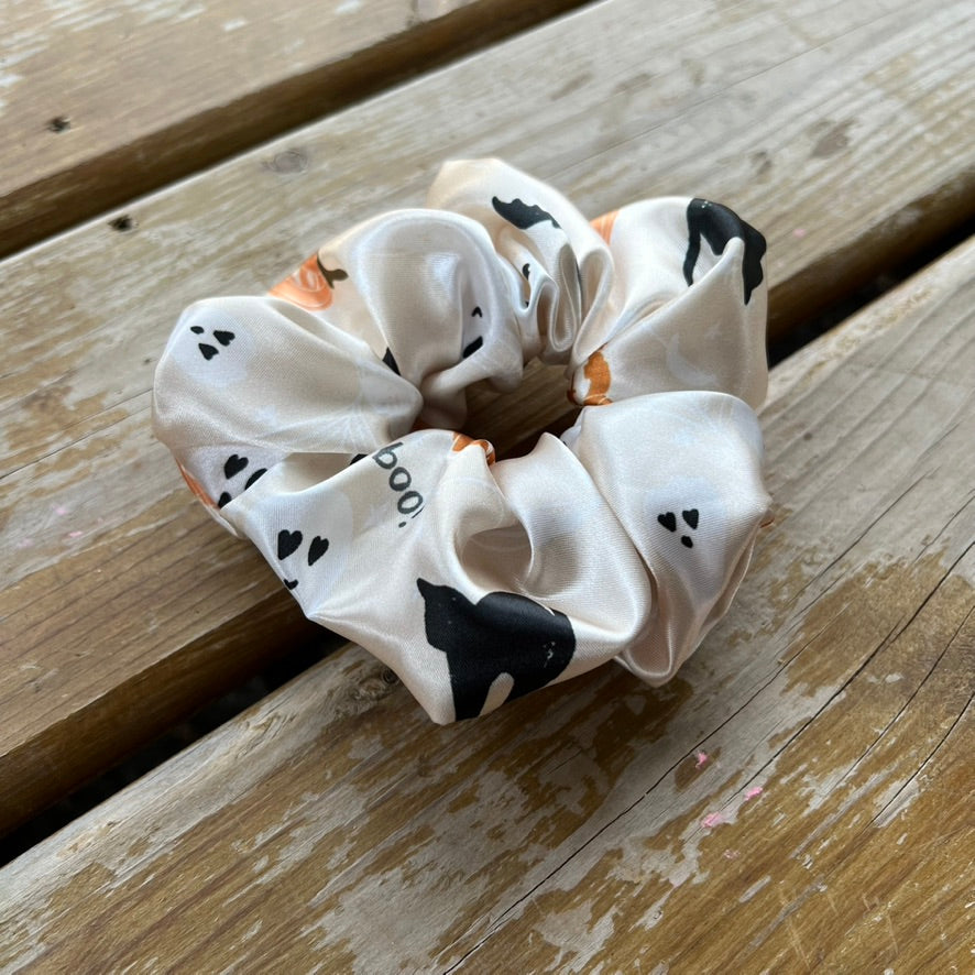 Cute Ghosts & Pumpkins Scrunchies (Regular ONLY)
