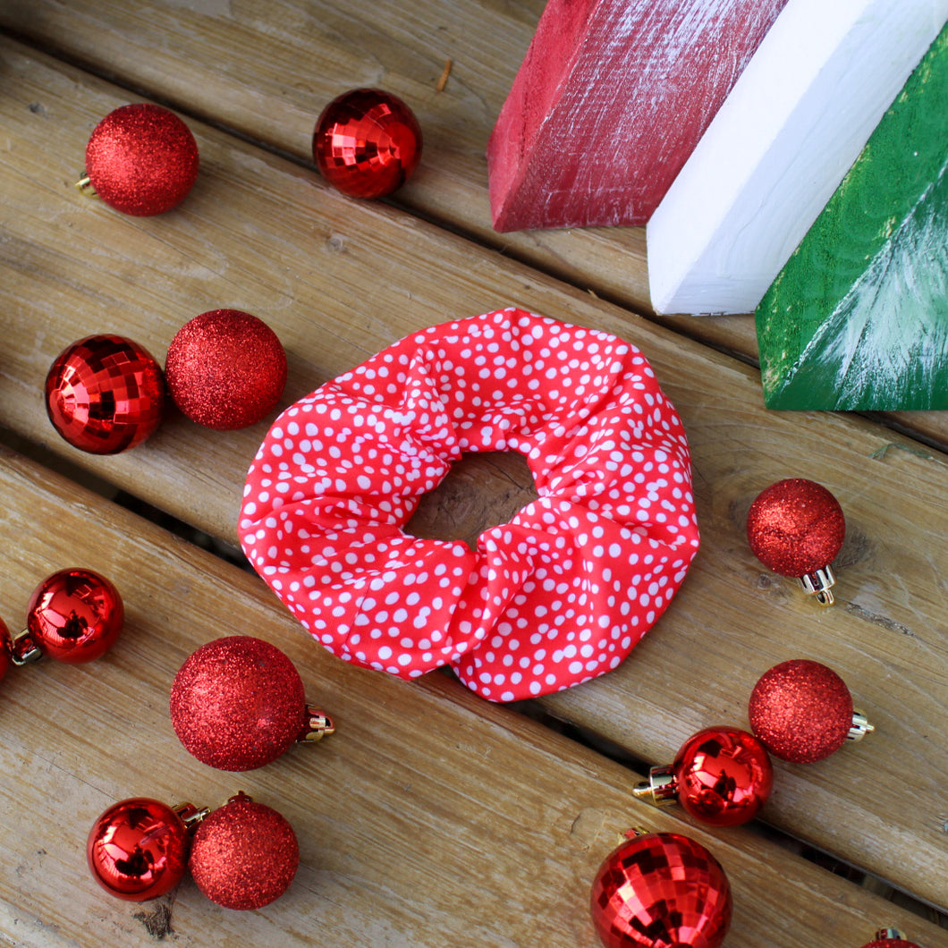 Red Dots Scrunchies