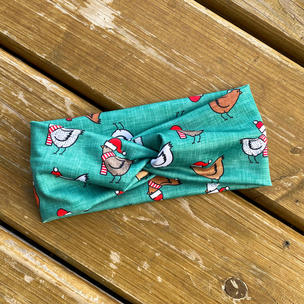 Christmas Chickens Headband (Toddler ONLY)